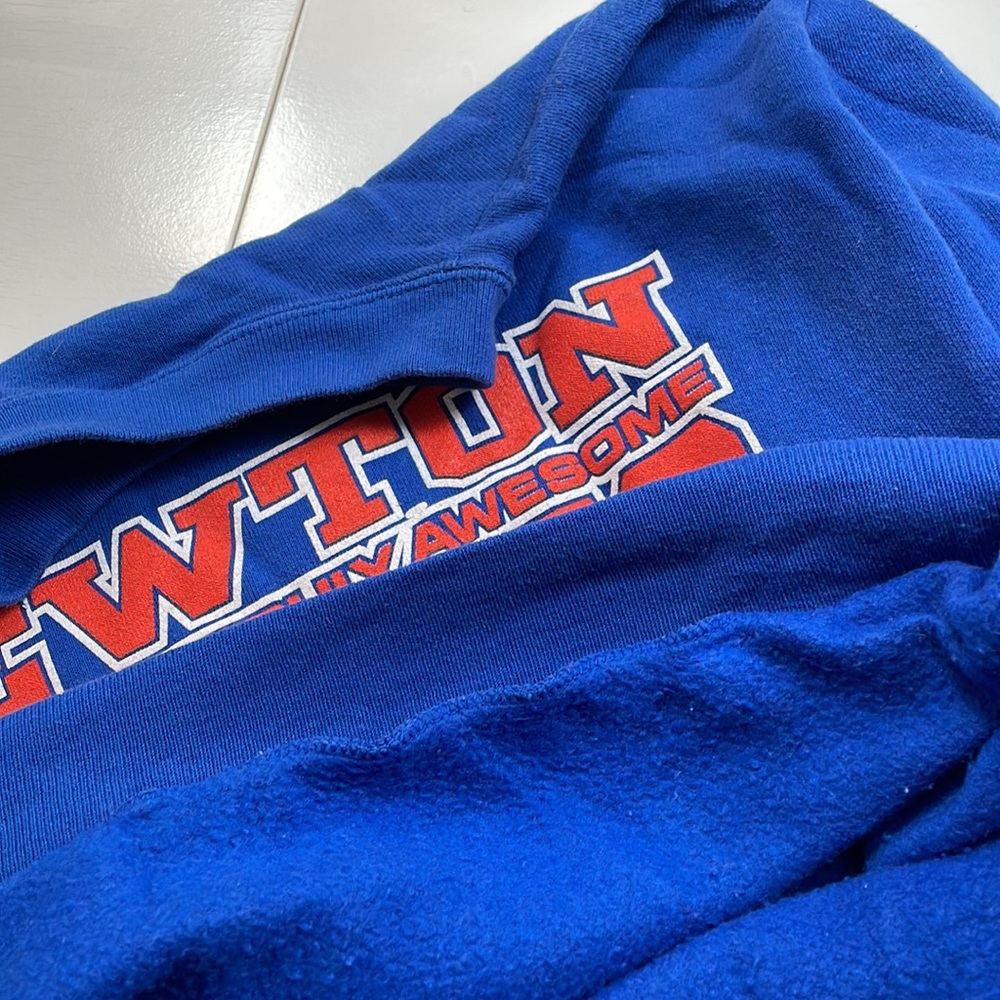 Vintage Blue and Orange Newton Eagles Sweatshirt - Picture 9 of 10